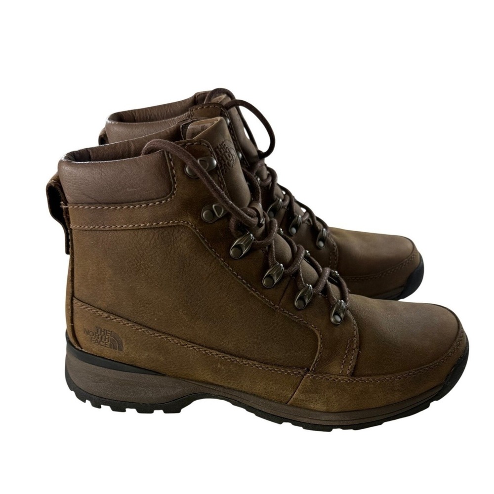 The North Face Ketchum Brown Leather Insulated Waterproof Boots Mens 12 NEW - Picture 1 of 12